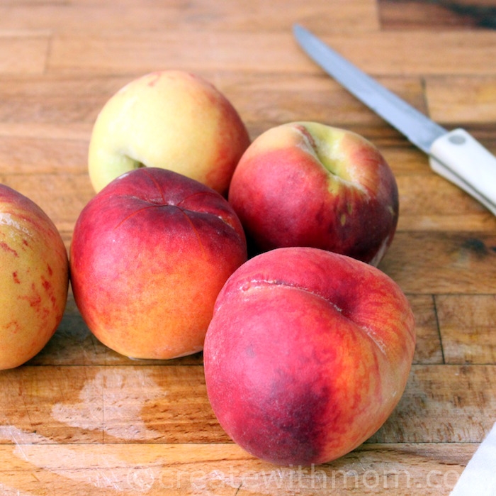 Create With Mom Enjoy Seasonal Ontario Peaches by Making this Crumble