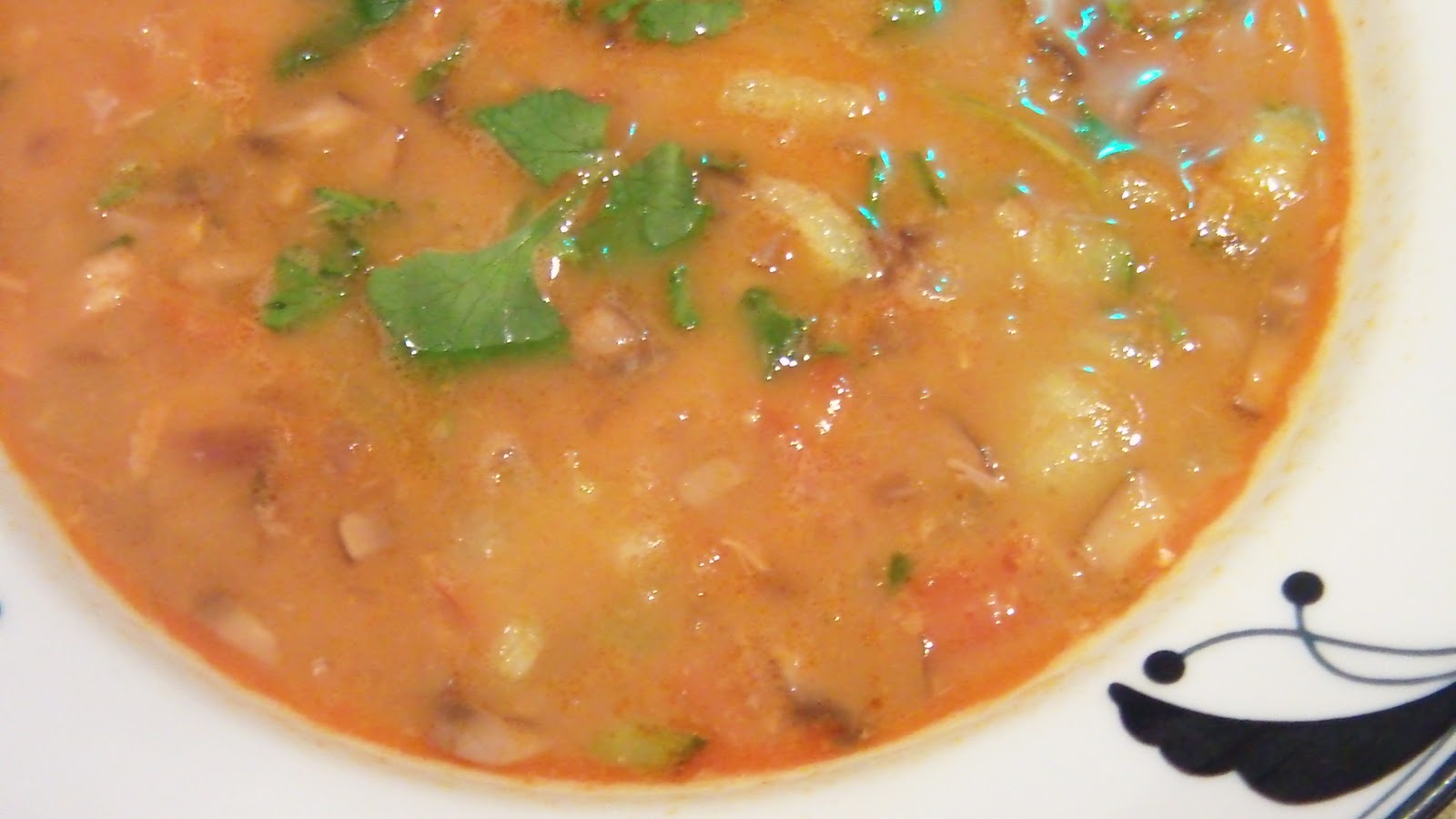 Food Garden Recipes Red Curry Salmon Chowder