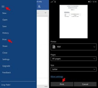 Cara Mengubah File Office Menjadi PDF di Windows 10 Mobile