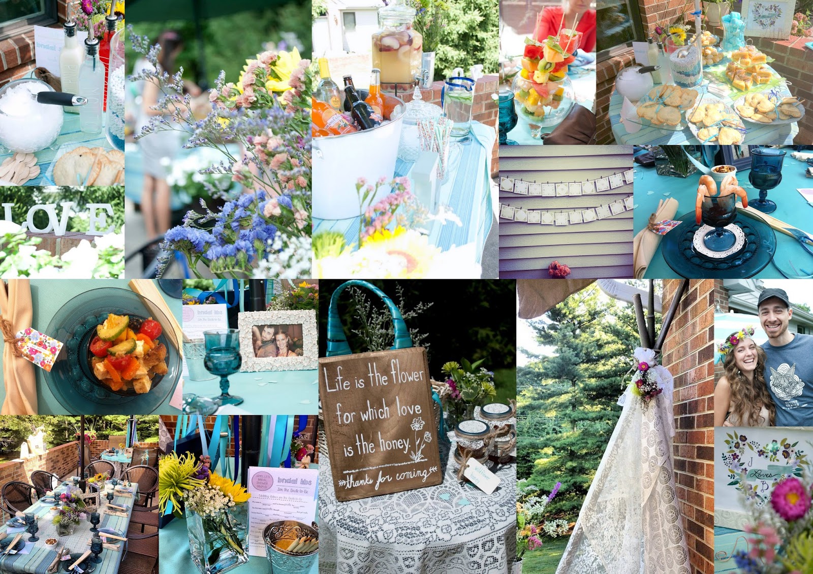 ENTER THE SUN blog Wildflower Bridal Showers Ideas on How to Throw A