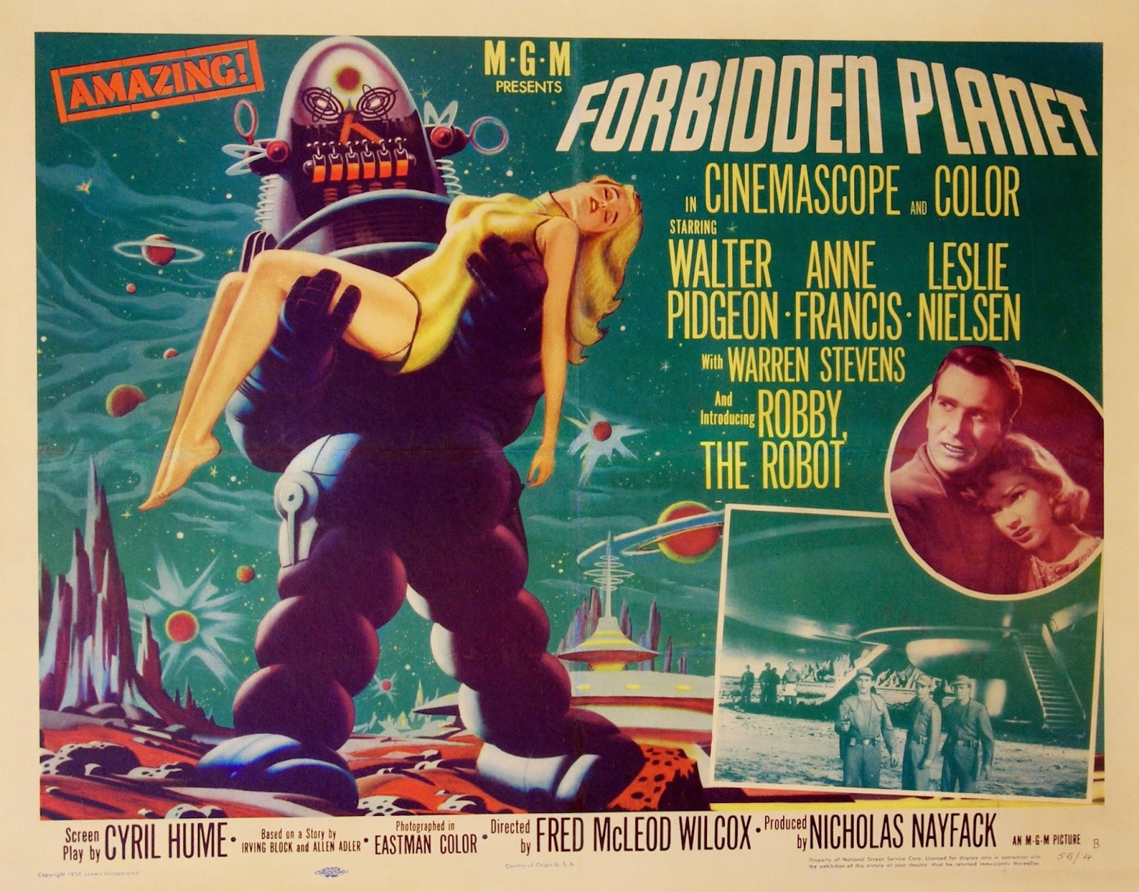 Robby the Robot poster from Forbidden Planet Robby the Robot's influence on Star Wars