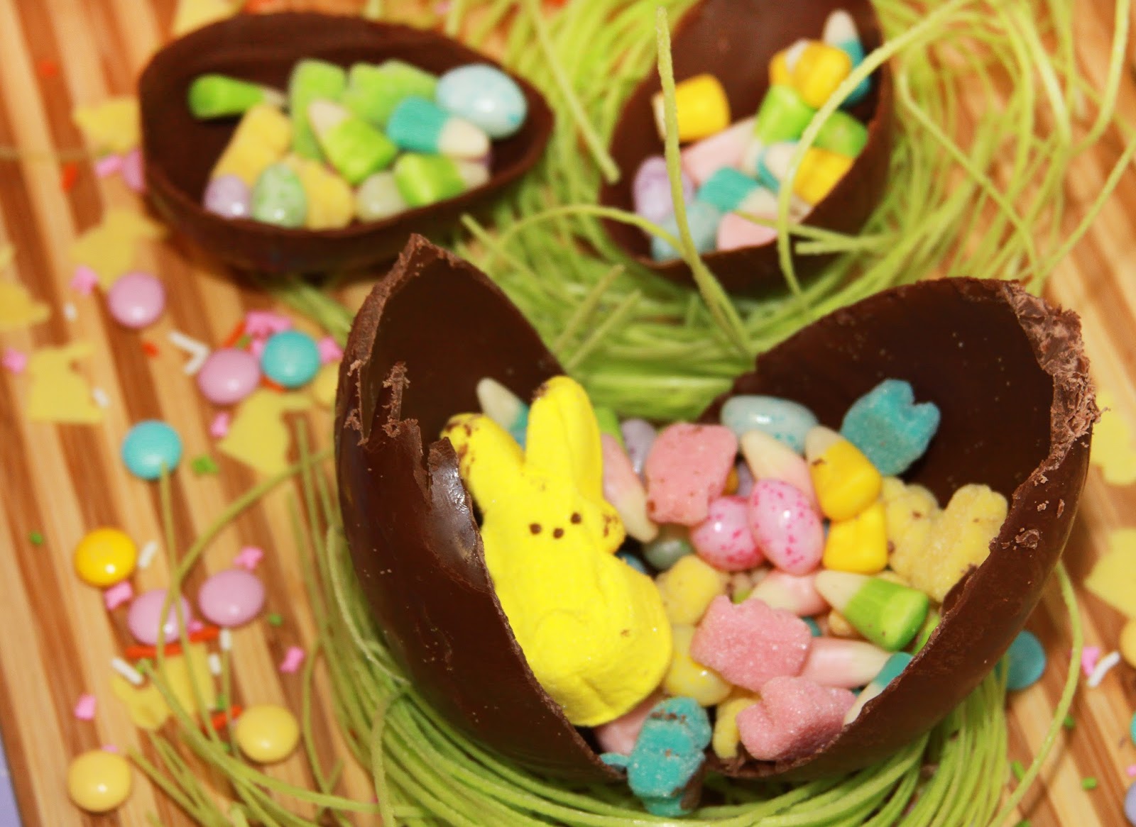 For the Love of Food Surprise Candy Filled DIY Chocolate Easter Eggs