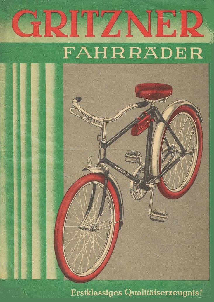 GRITZNER Durlach head badge emblem for vintage bicycle 