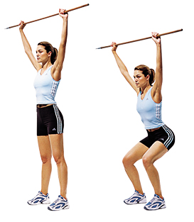 Fast Fitness Program For Buttocks A1 Squats with body bodice