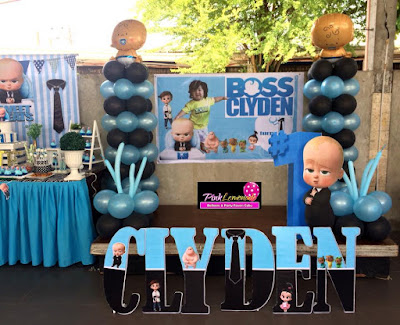 boss baby birthday balloon boy themed buffet theme themes 1st dessert decoration decorations para standee name poderoso chefinho balloons imagen