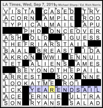 crossword corner times answer grid