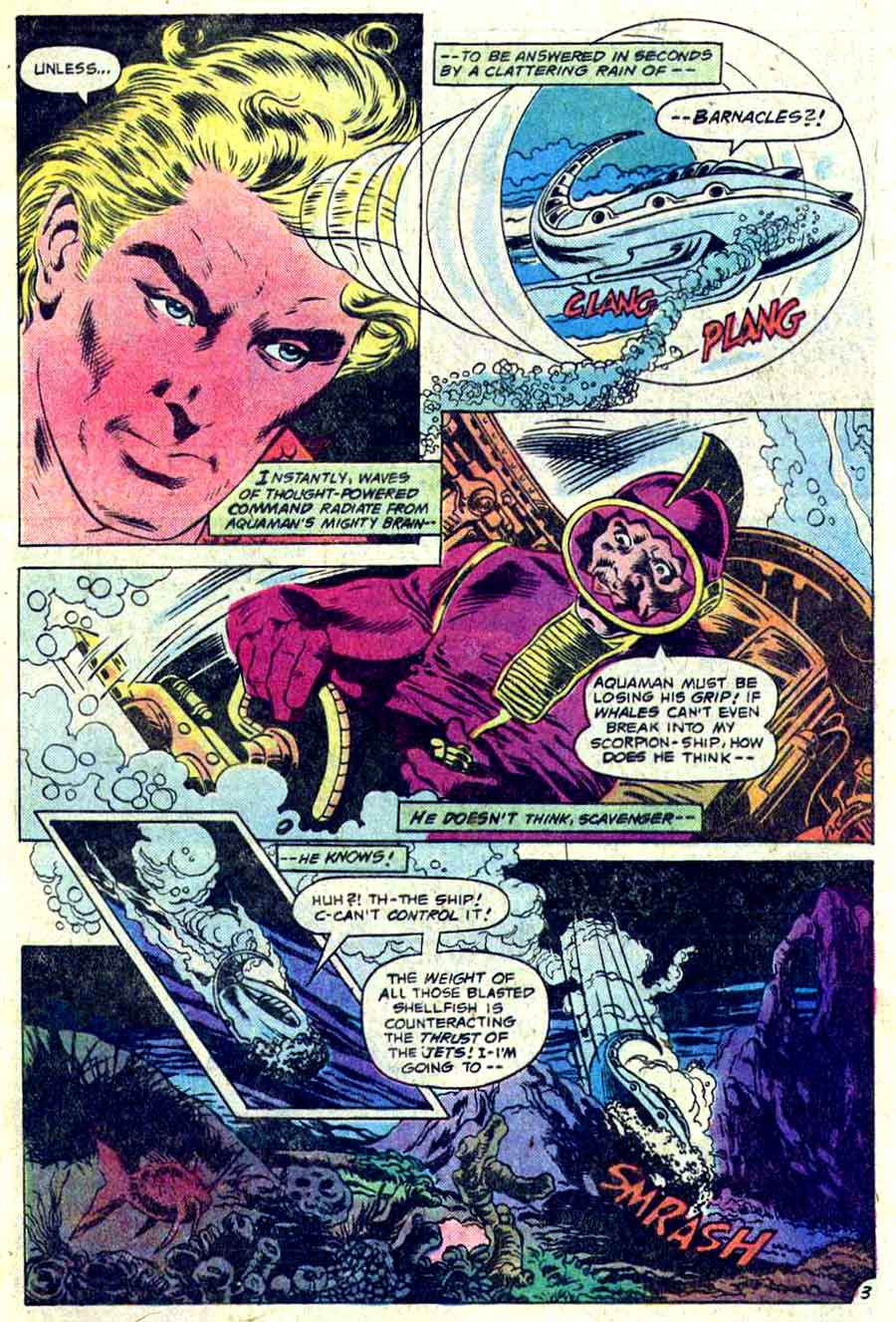 Aquaman v1 #60 dc 1970s bronze age comic book page art by Don Newton