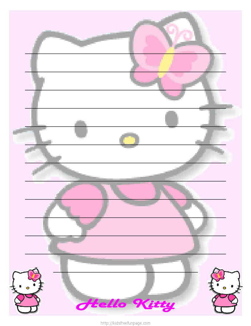 Hello Kitty Printable Letter Stationary Hello Kitty Forever