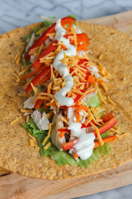 Chicken & Veggie Ranch Wrap | The Chef Next Door #EffortlessMeals 