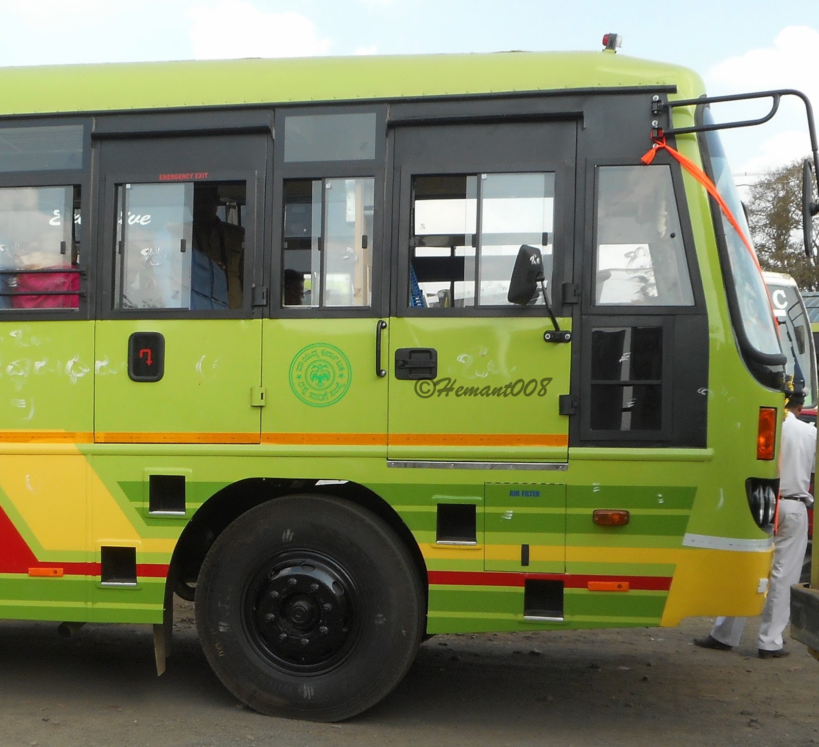 Hemant AutoclickZ N.W.K.R.T.C BS4 Ashok Leyland Express bus