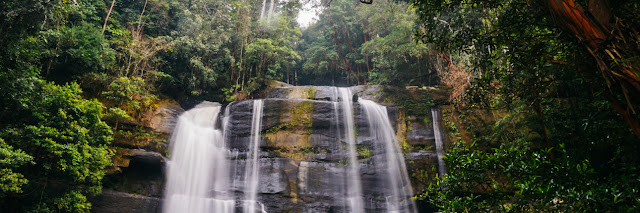 Riam Dait, Beautiful Waterfall 7 Levels in the North End of West Kalimantan
