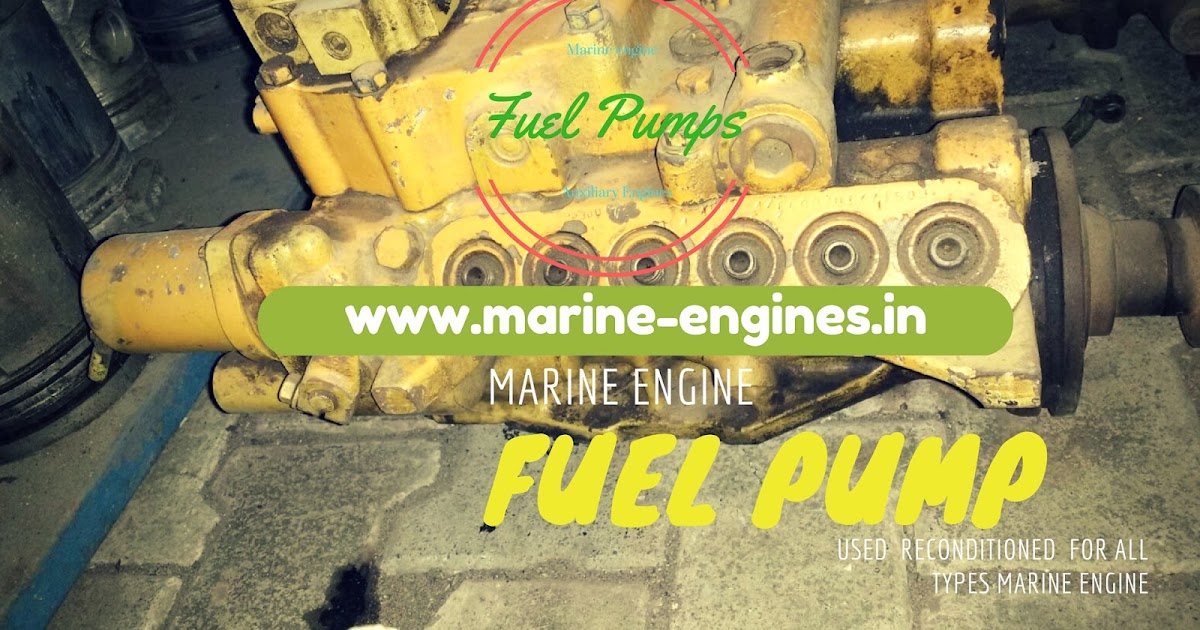 Fuel Pump for Sale Ship Machinery Used Recondition