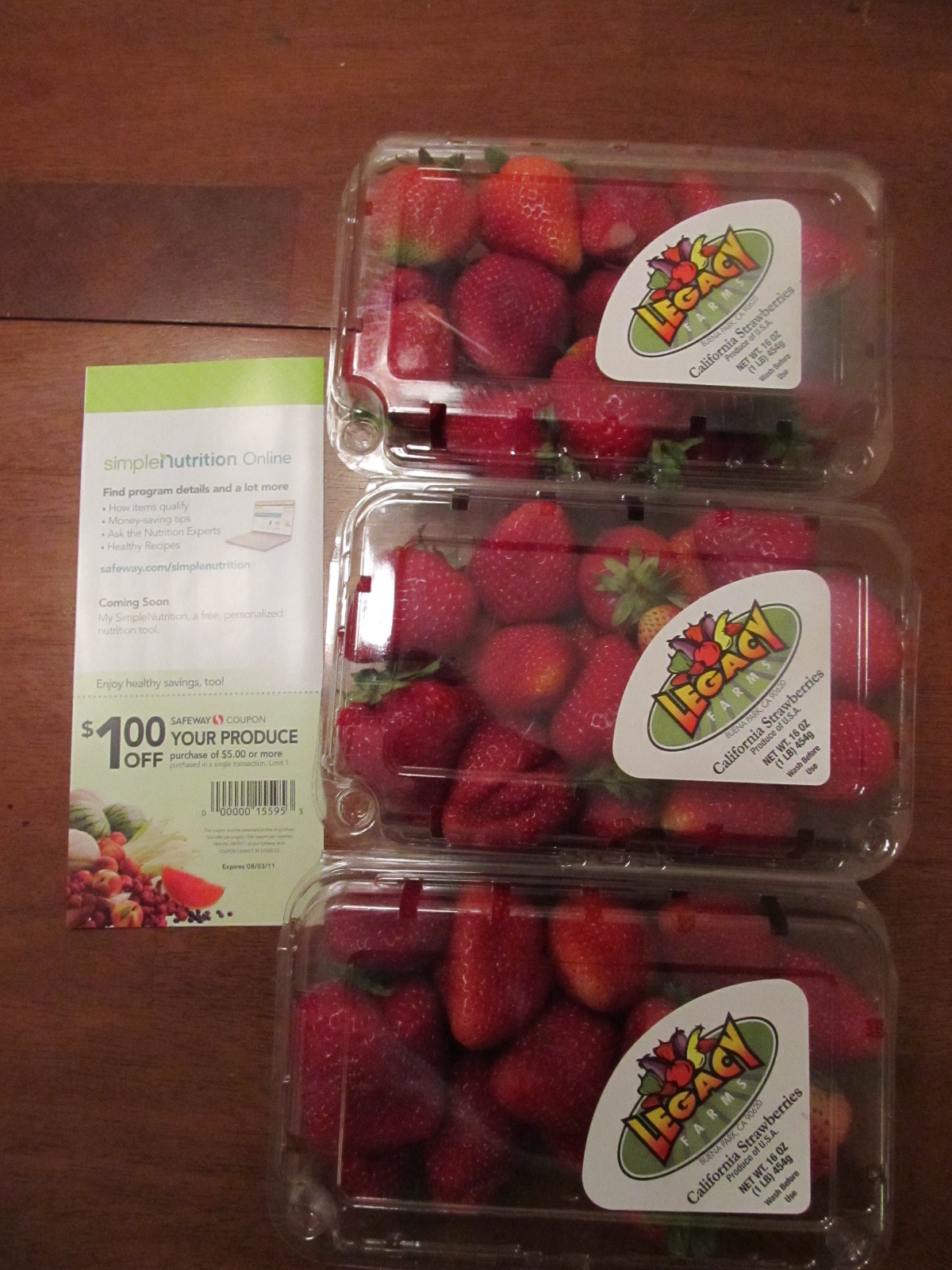 Save and Store Safeway Strawberries 0.33/lb!