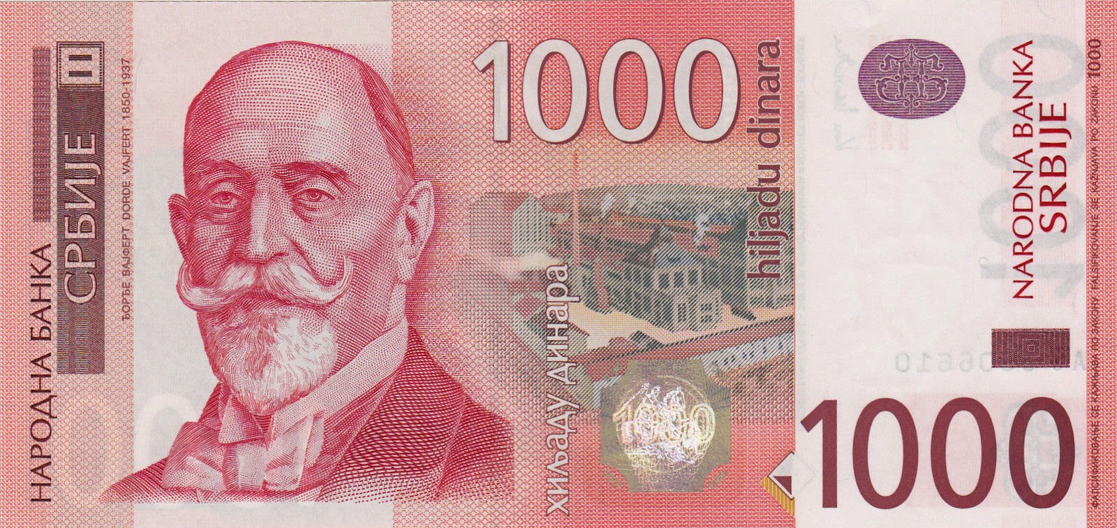 Serbia 1000 Serbian Dinar Banknote 2003 World Banknotes Coins 
