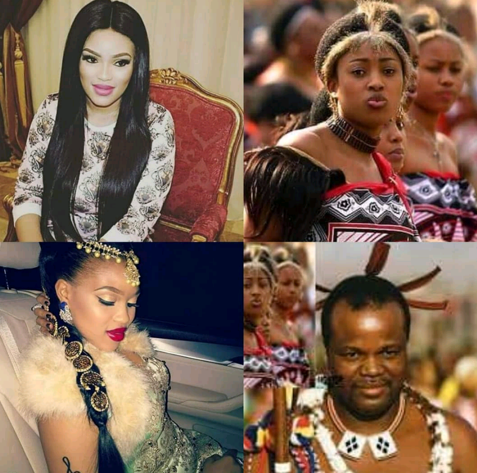 King Mswati Wives Mswati na di king wey recently change im kontri
