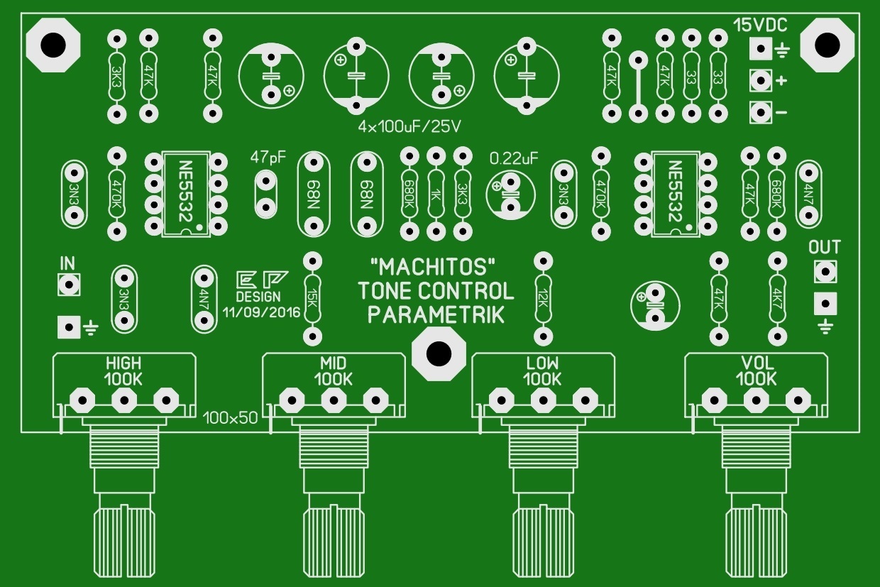 Tone control. Tone Control circuit. One knob Tone Control circuit. Rs56 Universal Tone Control..