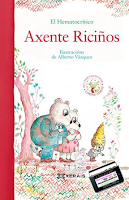 "Axente Riciños", texto de El Hematocrítico e ilustracións de Alberto Vázquez http://catalogo-rbgalicia.xunta.gal/cgi-bin/koha/opac-detail.pl?biblionumber=1215679