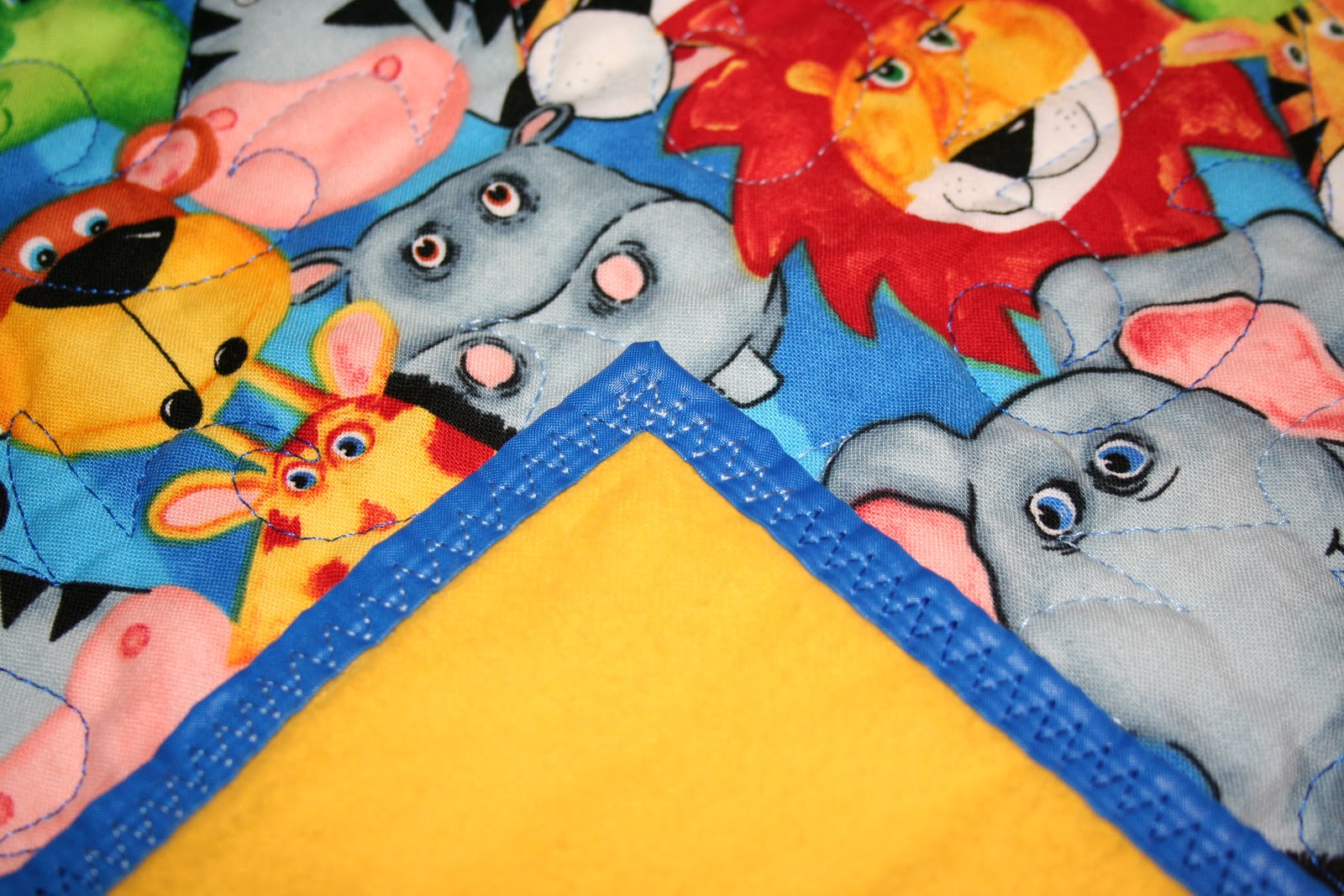 Tammy's Craft Emporium Seth's zoo animal quilt.