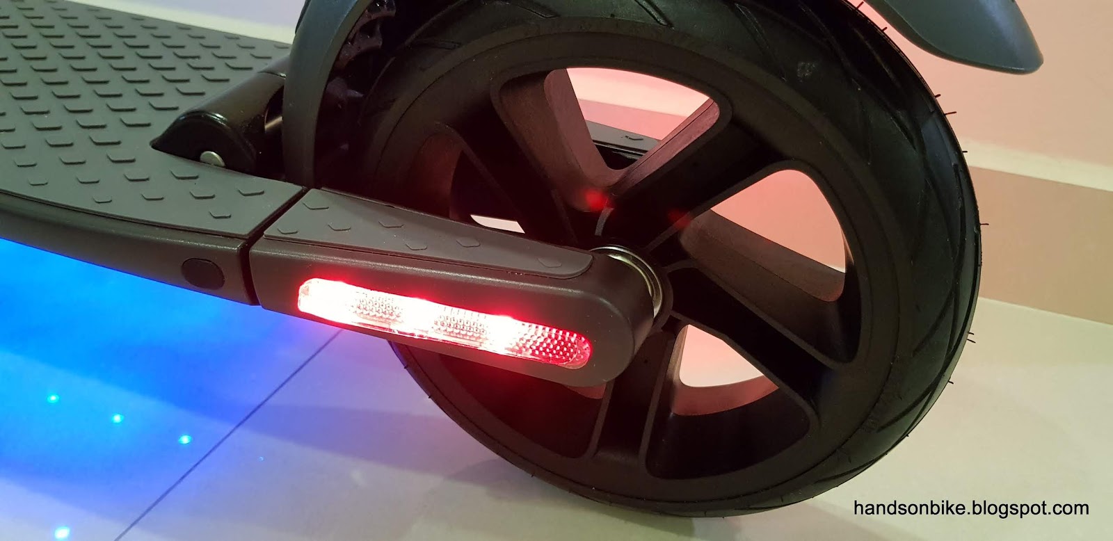 Hands On Bike Ninebot by Segway ES2 EScooter Lights and Suspension