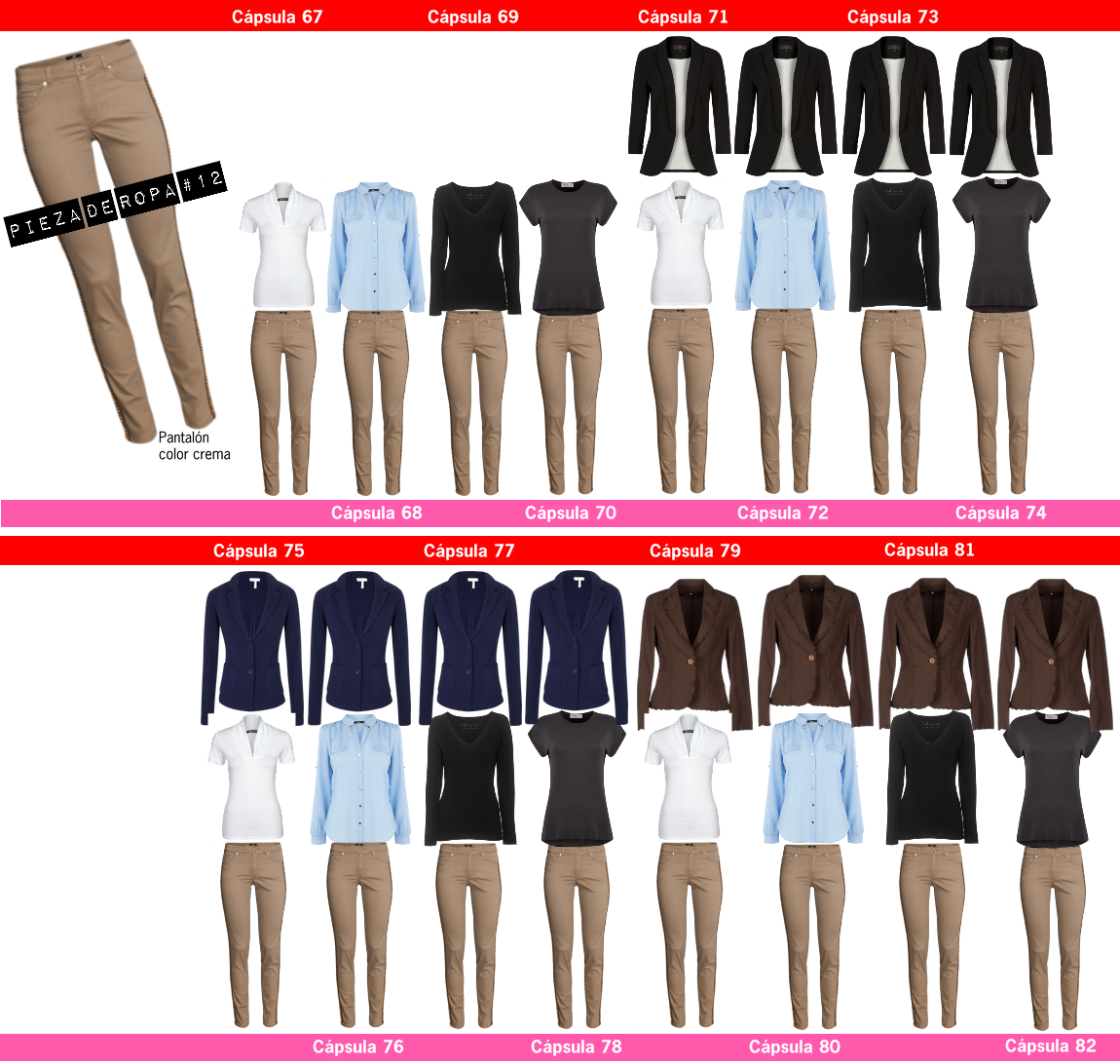 CHIC TIPS Online Cómo crear 82 combinaciones con solo 12 piezas de