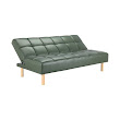 RESTY Sofa Giường Da Tổng Hợp 165x81x84 cm Màu Xanh lá