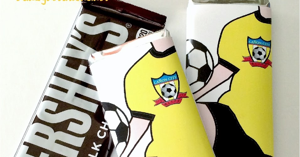 DIY Party Mom Soccer Jersey Candy Bar Wrappers