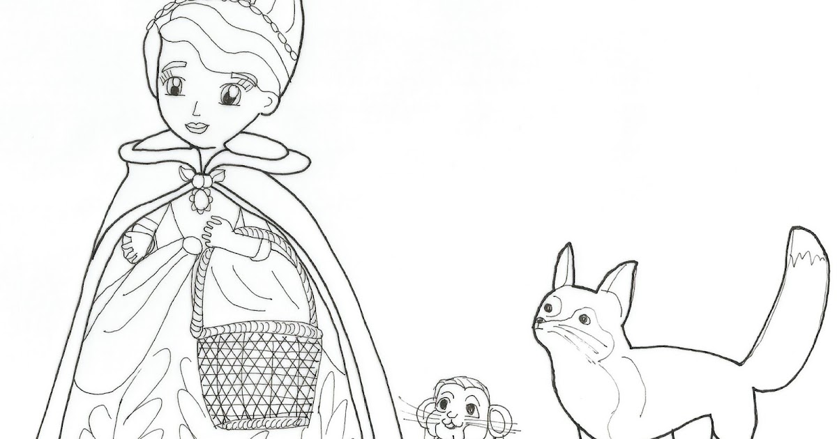 Sofia The First Coloring Pages: Winter's Gift - Sofia the First Coloring Page