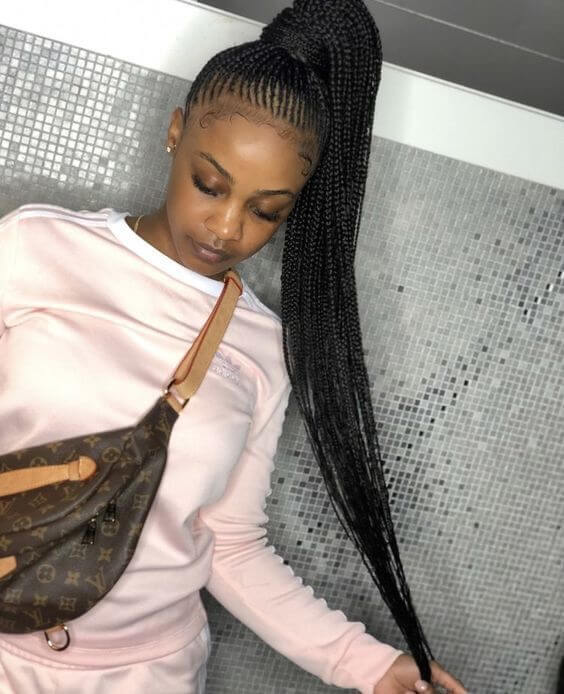 47 Latest Cornrows Braided Hairstyles 2019 For African Girls