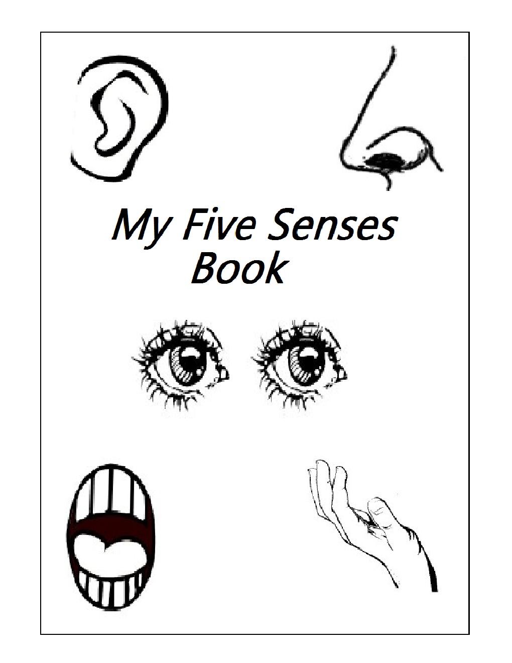 My Five Senses Book Free Printable My Five Senses Book Free Printable