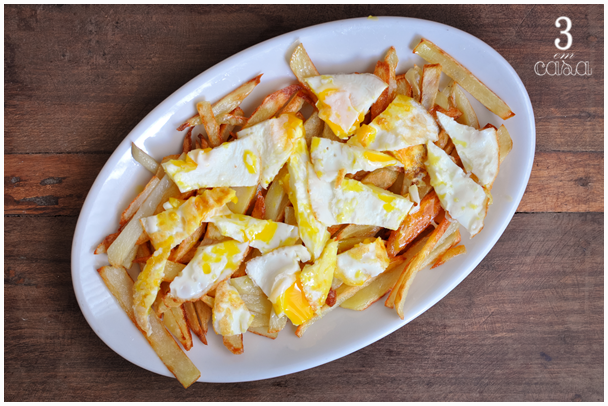 passo a passo huevos rotos