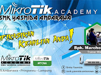 Desain Background Banner MikroTik Academy SMK Yasmida Ambarawa