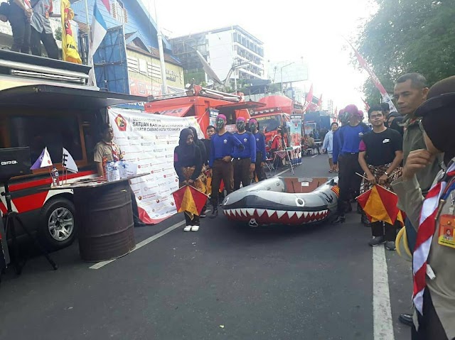 Pramuka DIY Meriahkan Car Free Day Toegoe Jogja Festival