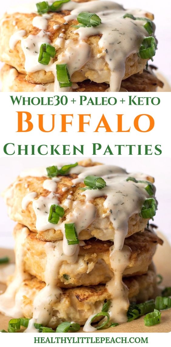Buffalo Chicken Patties With Southwest Ranch