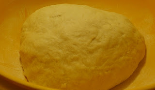 Smooth ball of dough for easter bread