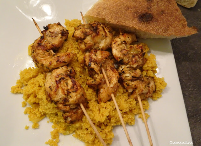 Le blog de Clementine: Brochettes de poulet grillées