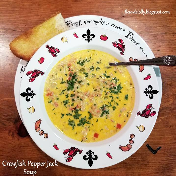 Fleur de Lolly Crawfish Pepper Jack Soup