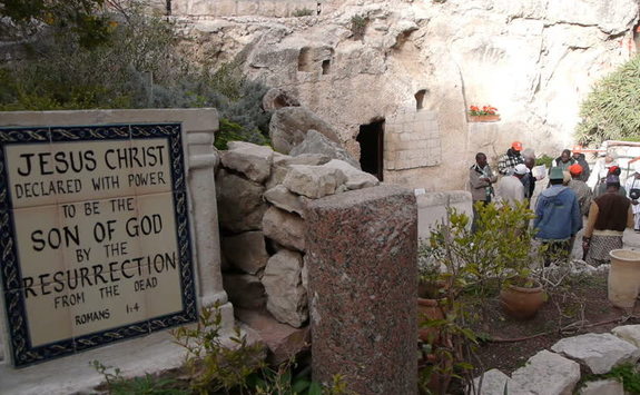 Tumba donde Jesús fue sepultado