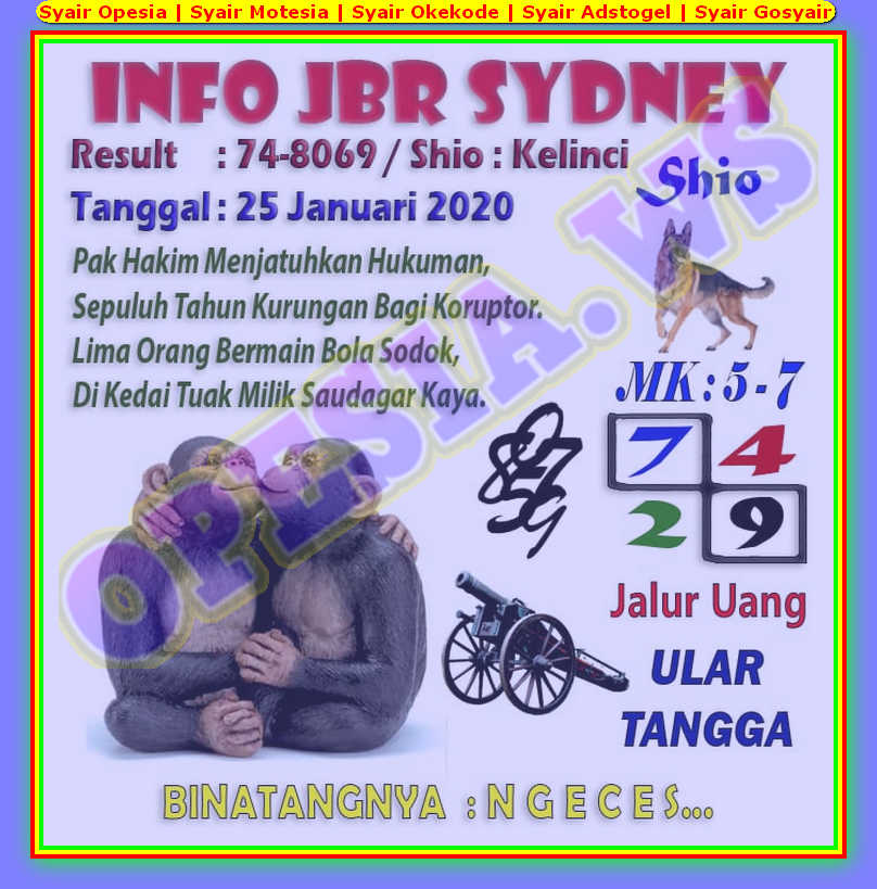 ੳ Syair opesia sydney 25 januari 2022  ಈ 