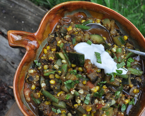 Summer Vegetable Curry ♥ AVeggieVenture.com, great for summer vegetables at their peak.