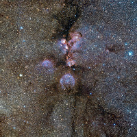 Infrared view of the Cat’s Paw Nebula