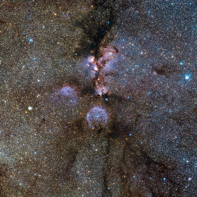 Infrared view of the Cat’s Paw Nebula