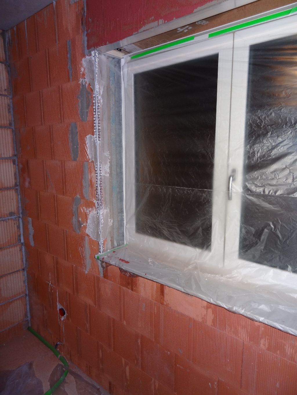 ...unser Haus entsteht: Vorbereitung Innenputz Teil 2