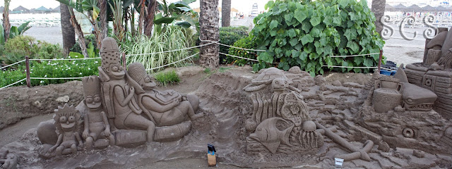 Escultura de arena - Benalmádena - Costa del Sol - Málaga Escultura de arena - Benalmádena - Costa del Sol - Málaga
