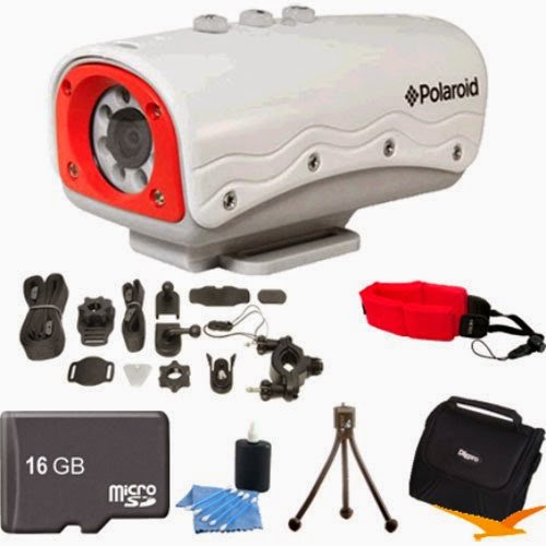 Polaroid XS20 HD 720p 5MP Waterproof Sports Action Camera with 8 LEDs