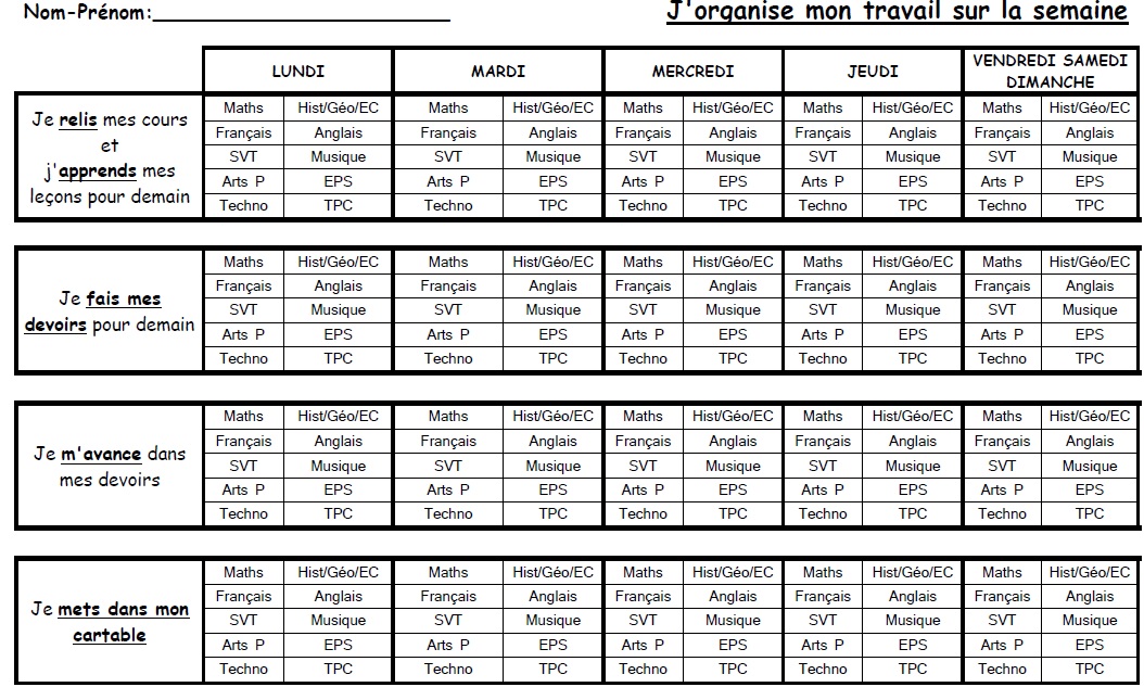 La page des 6ème en 6ème