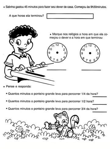 Sequência didática que horas são?