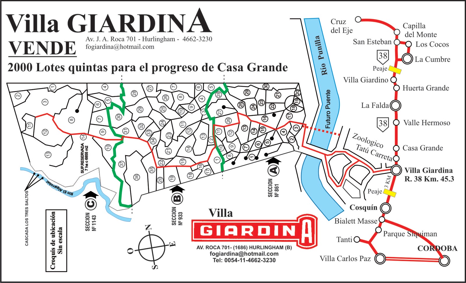 VILLA GIARDINA plano de villa giardina (cba) Argentina