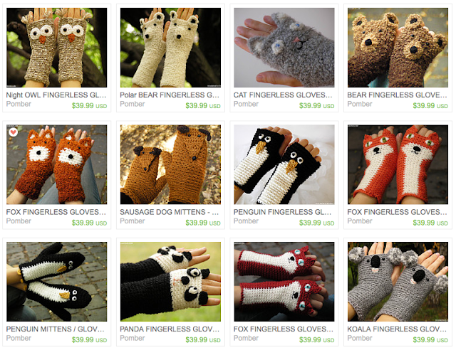 etsy, handmade, shopping, gloves, winter, cold weather, Christmas