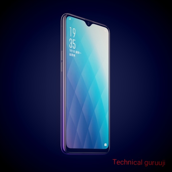 Oppo A7 with dewdrop notch display Oppo A7 with dewdrop notch display