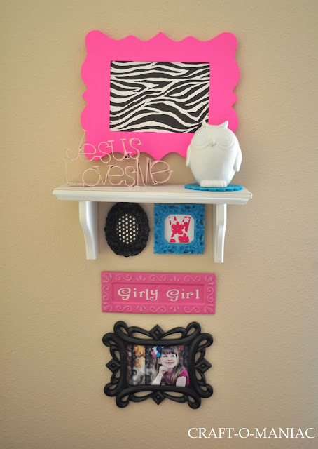 Girl's Bedroom Decor www.craft-o-maniac.com